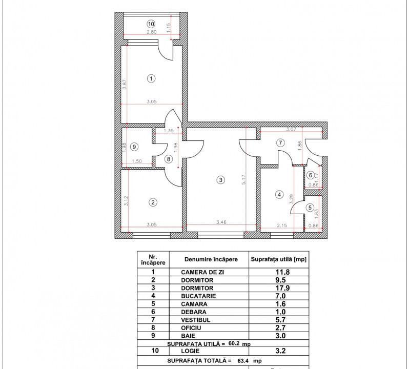 Trei camere, Drumul Taberei, Bucla, zona parc Dr. Taberei