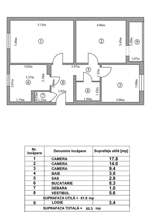 Vanzare 3 Camere Drumul Taberei