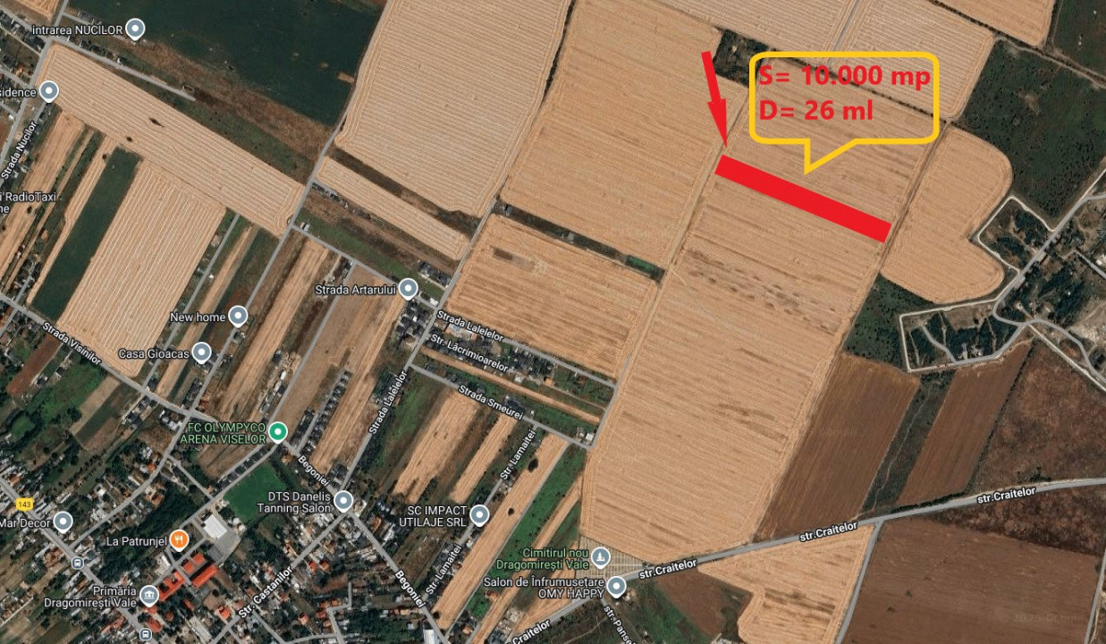 Teren 10.000 mp – Dragomiresti Vale, Ilfov