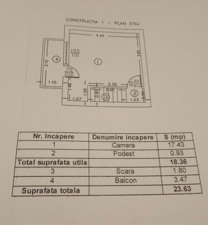 Duplex, doua camere, Domnesti, Drumul Targului